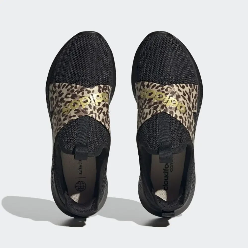 ADIDAS WOMEN'S PUREMOTION ADAPTSNEAKERS, CORE BLACK CORE BLACK GOLD METALLIC-9.5